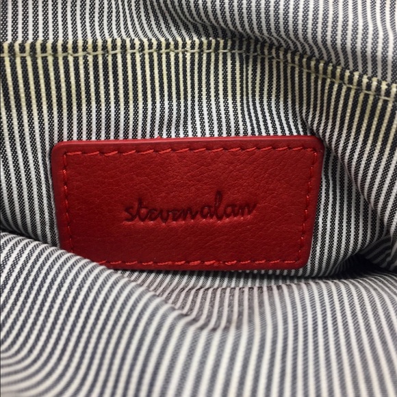Steven Alan Red Leather Crossbody Bag - Picture 8 of 15